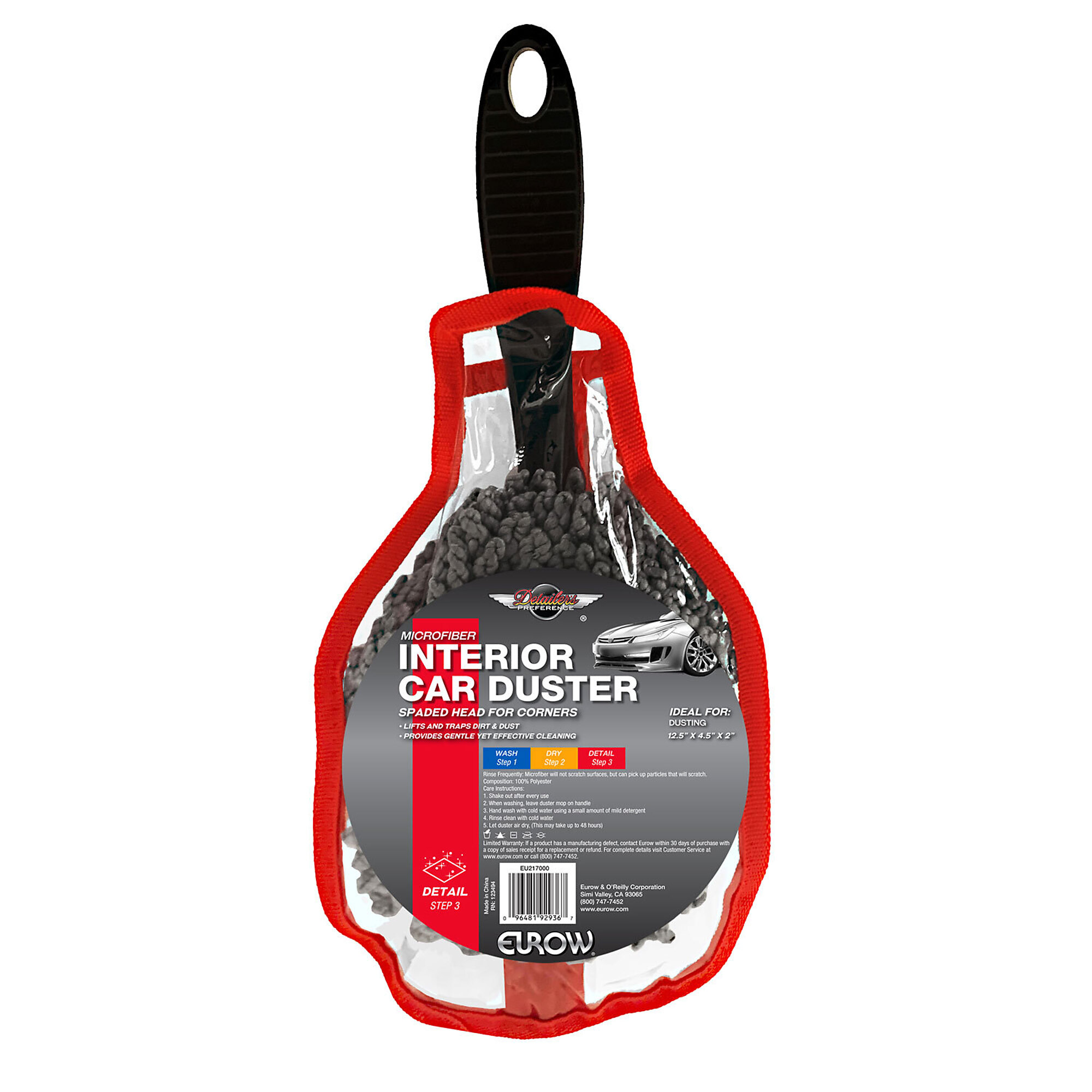 Detailer's Preference Microfiber Interior Car Duster, Model# EU217000